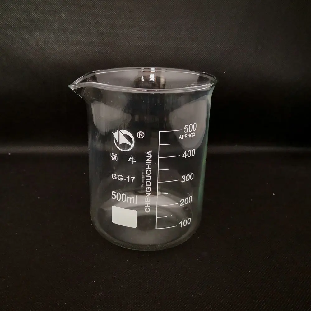 vidro de borosilicato alto recipiente de química