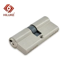 HILUKE 70mm brass alloy lock core security double open lock cylinder high and low gear keys five keys hihg quality T70.5 90 center 45 45 lock core double side copper blade security door lock high security lock core double open anti snap anti drill