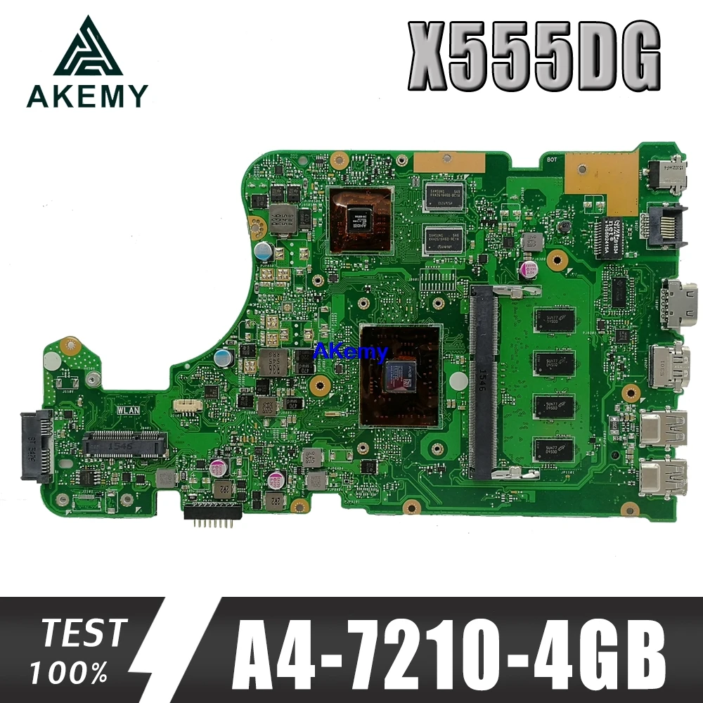 X555YI материнская плата подходит для For Asus A555DG X555QG X555DG Материнская ноутбука A4-7210