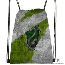 Custom hufflepuff-походная сумка на шнурке милый рюкзак для детей(черная спинка) 31x40 см#180611-03-127