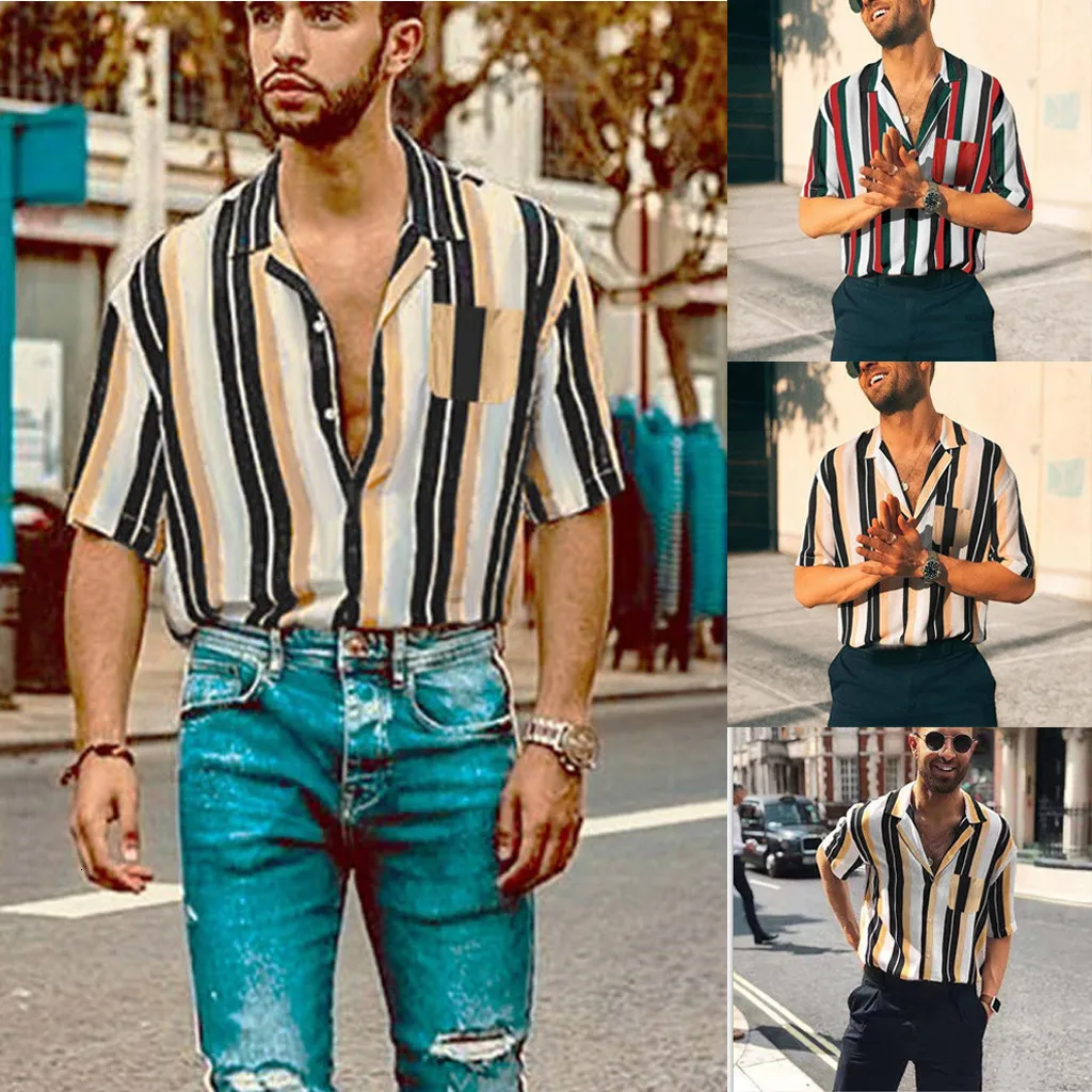 Мужская гавайская рубашка мужская повседневная camisa masculina мужские летние модные