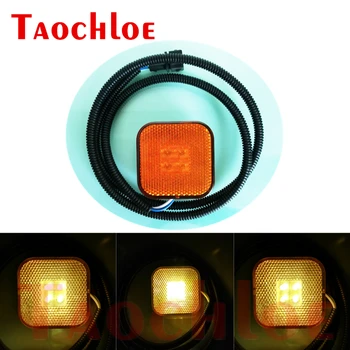 

1Pc 24V Square LED Side Marker Lights Indicator Lamp For MAN TGS/TGM Heavy Truck