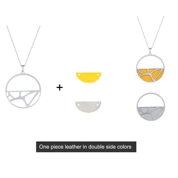 

Cremo Giraffe collier Necklace inoxydable femme Pendant Necklace reversible leather charm stainless steel Jewelry 2020