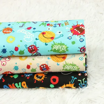 

half yard cartoon prints thicken cotton fabric for handmade DIY mouth gold package bag tissue 100% cotton CR-72