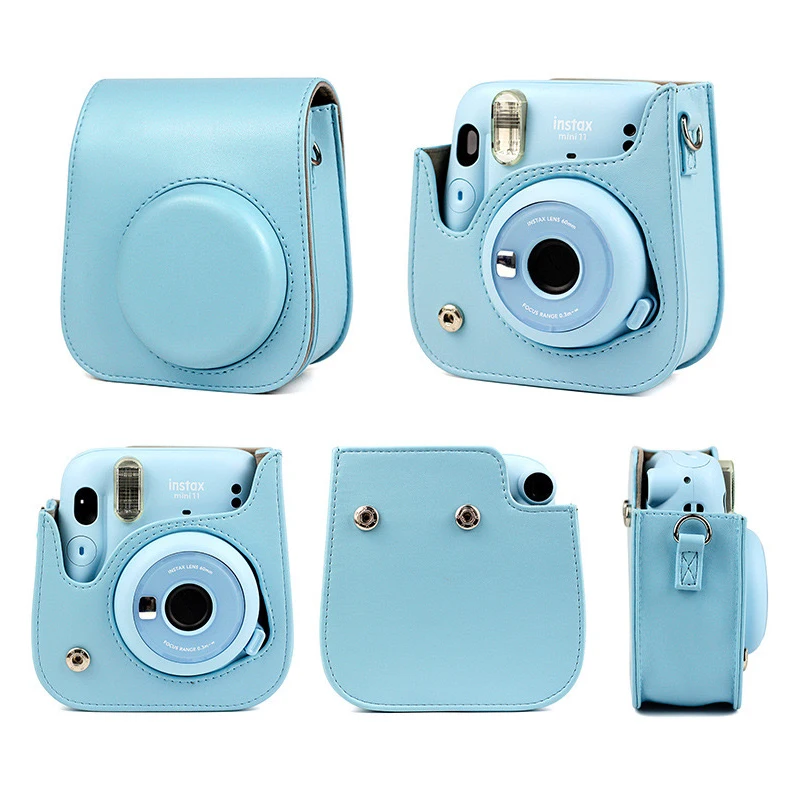 for Fujifilm Instax Mini 11 Camera Accessory Artist Oil Paint PU Leather Instant Camera Shoulder Bag Protector Cover Case 5