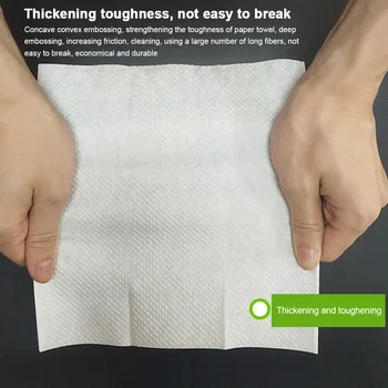 

New Tissues Kitchen Paper Water Oil Absorption Toilet Wipe Hands Tissue Thicken for Kitchen Toilets Restaurants Public Places