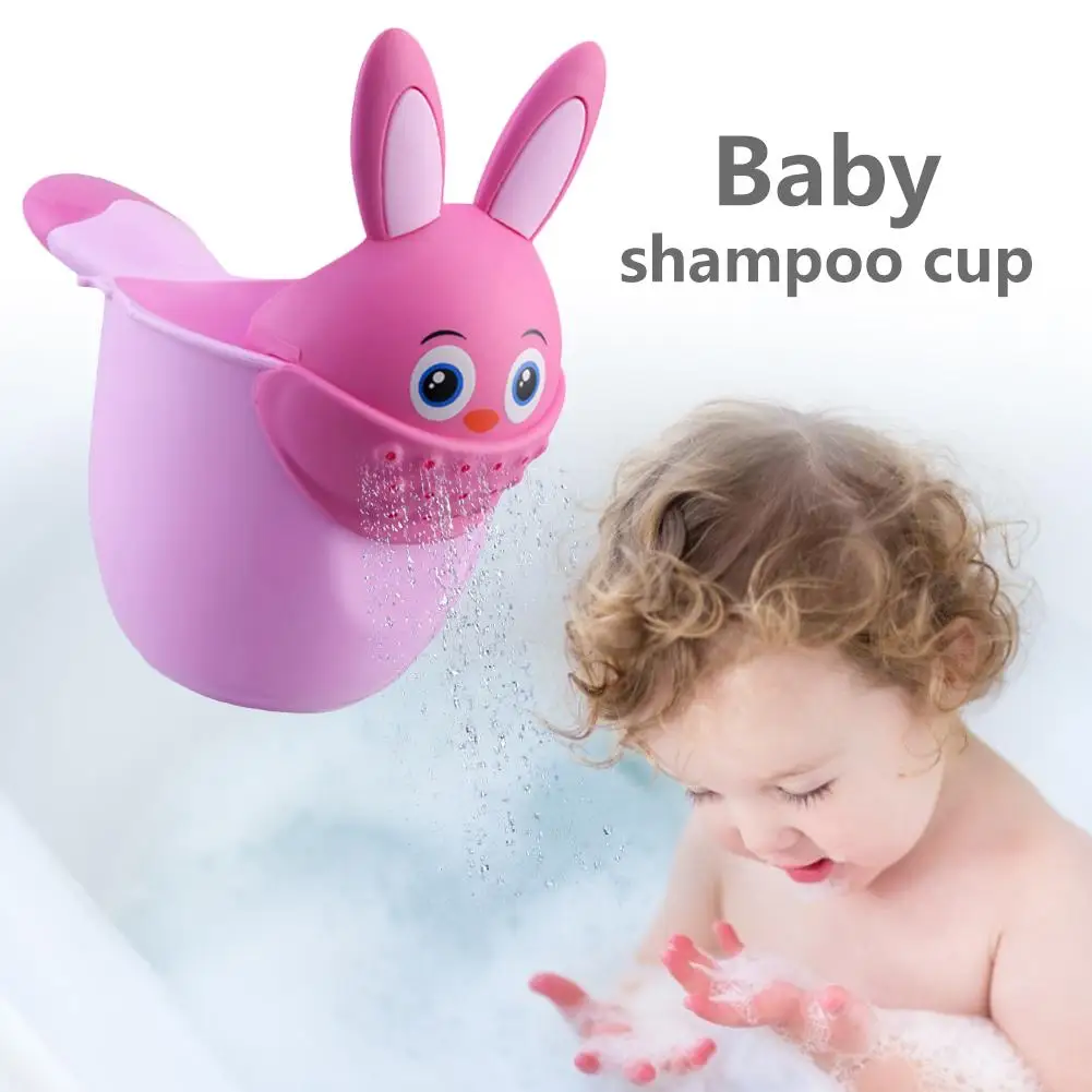 Детский шампунь с мультяшным Кроликом, чашка для душа, ложка для воды, шапочка для душа, жидкость для душа, ванна для младенцев, ложка, чашка для купания