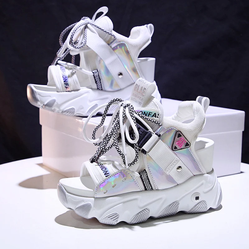 靴 2024SS Beautiful shoes lace up sandals Lovskoo 2024 Women's Chunky Heel Sandals Open Toe Lace-Up