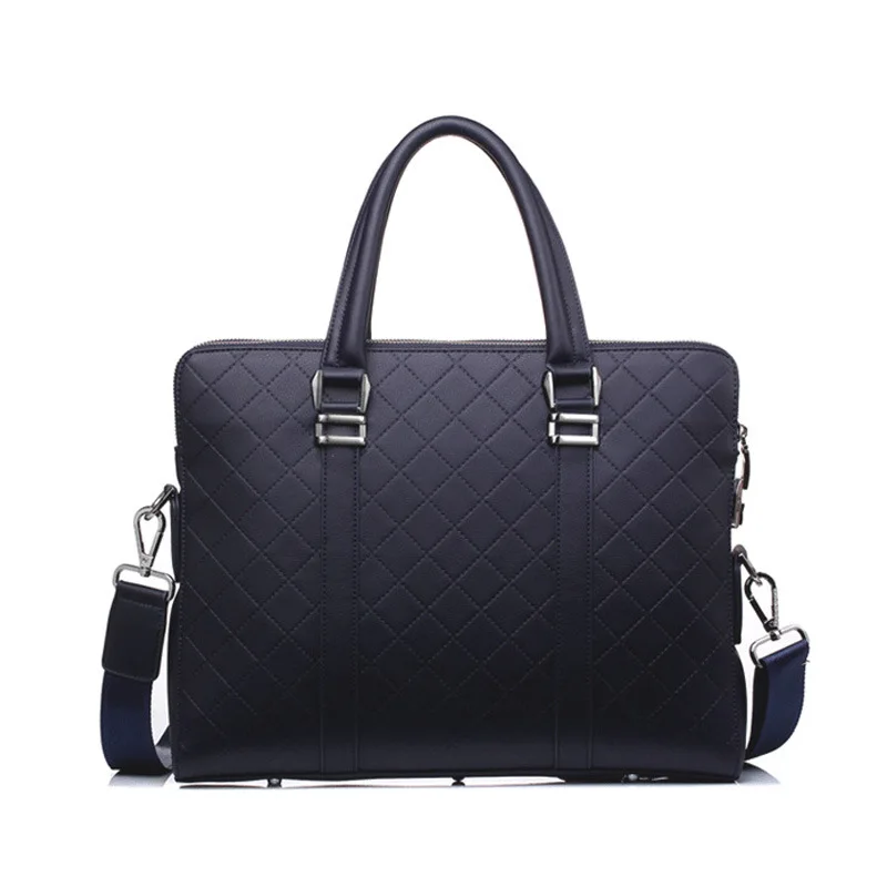 

MEN'S Briefcase 2019 New Style Handbag Plaid Pattern Computer Bag Wearable Business Shoulder Bag