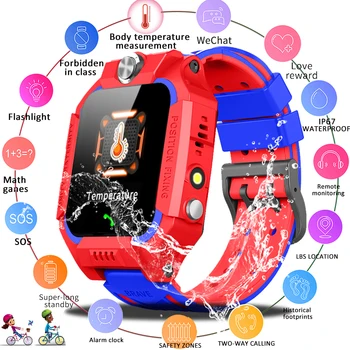 

2020 BANGWEI New High temperature measurement Kid Smart Watch Thermometer Baby Watch LBS Position Tracker Children Smartwatch
