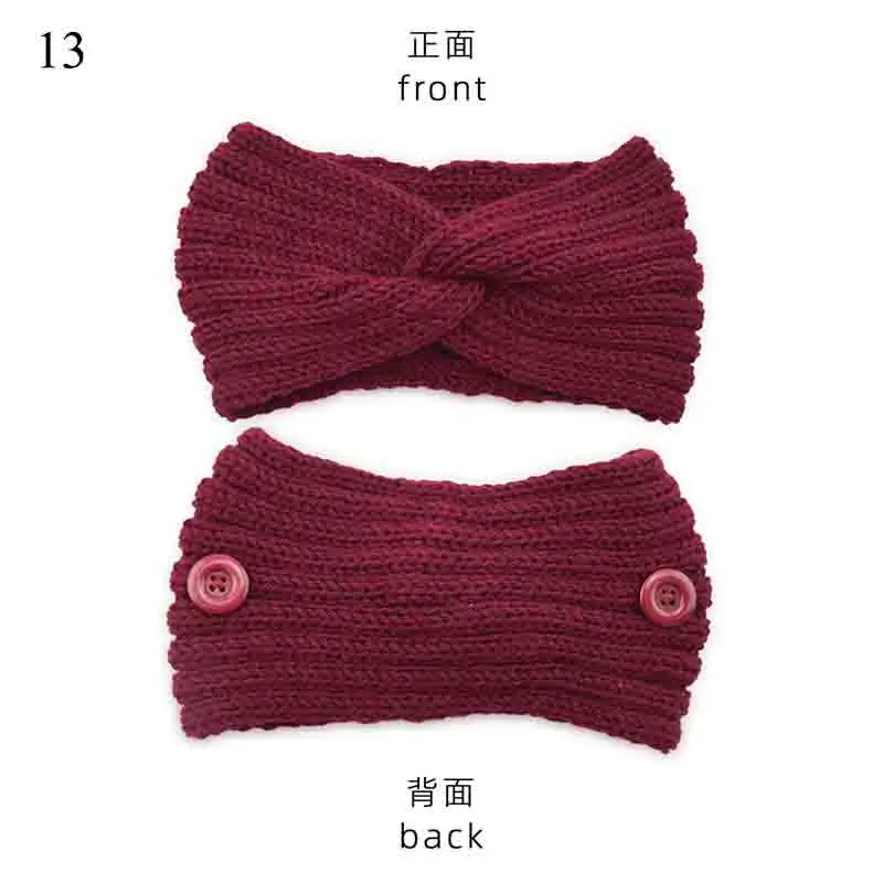 Elegant Warm Knitted Headband For Women Furry Fleece Lined Wide Headwrap Elastic Warmer Ear Crochet Bow Turban Hair Accessories large claw hair clips Hair Accessories