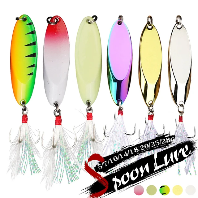 1Pcs Metal Spinner Spoon Lures Trout Fishing Lure Hard Bait Sequins  Paillette Artificial Baits Spinnerbait Fishing