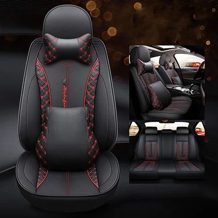 Передний+ задний кожаный чехол для сидения автомобиля 5 мест для Infiniti FX35 FX37 FX45 G35 G37 G25 EX25 EX35 EX37 M35 M25 Q50 Q50L Q70L QX30 QX70 - Название цвета: Color 2