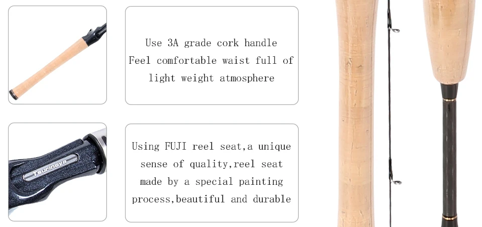 TSURINOYA PROFLEX UL наконечник Удочка 1,89 м вес приманки 2-8 г Аксессуары для FUJI Сверхлегкий углеродный стержень для морской воды