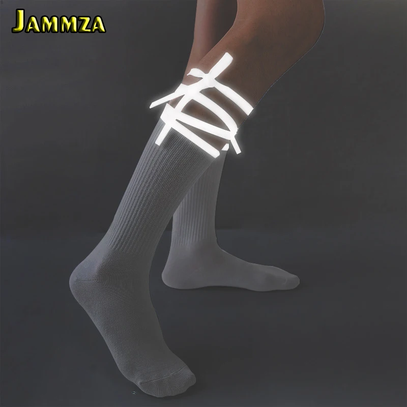 Новые Светоотражающие кружевные светящиеся носки для женщин хлопковые модные