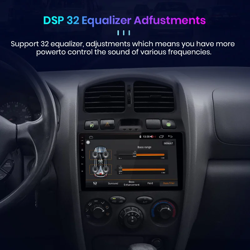 Junsun V1 Pro 4G CarPlay Android 10 + 64G Автомобильный радиоплеер для Hyundai Classic Santa Fe 2005 2006 2015 GPS no 2din