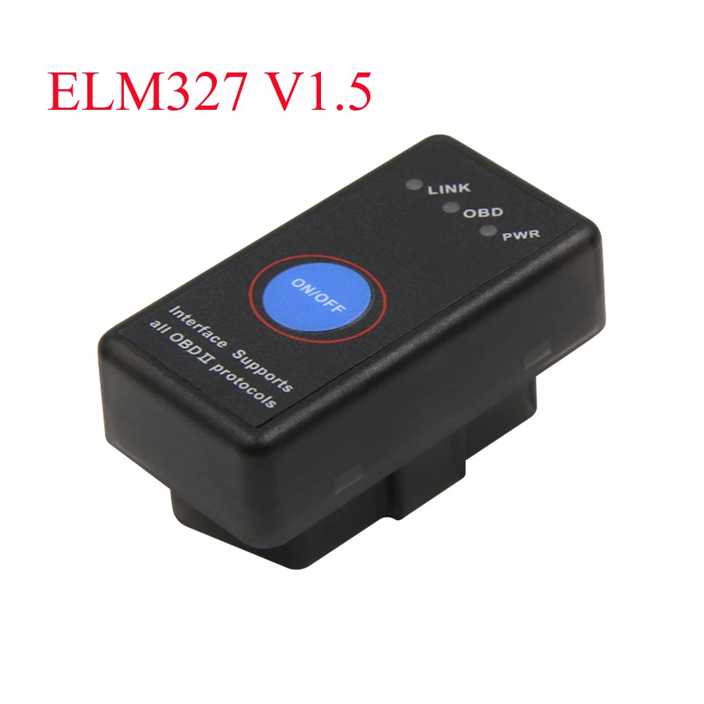 Мини ELM 327 Bluetooth 4,0 с выключателем питания 25K80 ELM327 V1.5 V2.2 OBD2 инструмент сканирования интерфейса для IOS Android Easydiag - Цвет: SWITCH