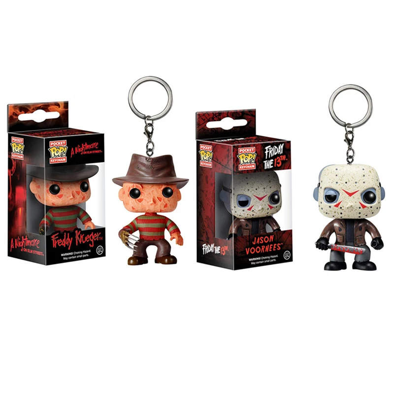 

Funko POP Pocket Keychain Toy Jason VS Freddy Action Figures Toys