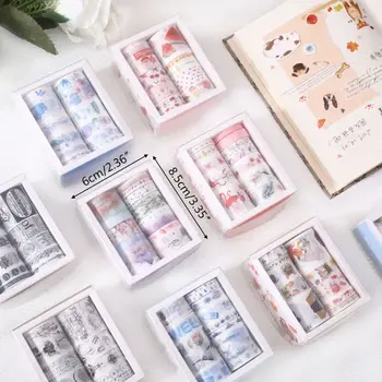 

10pcs Animal Flower Washi Tape Japanese Paper Stickers Scrapbooking Adhesive DXAC