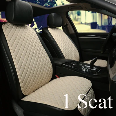 1pcs front seat Переднее заднее сиденье автомобиля подушка коврик с спинкой сиденья автомобиля подушка крышка передняя задняя подушка дышащий протектор - Название цвета: 1pcs front seat