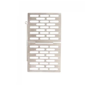 

Outdoor 304 Stainless Steel Baking Tray Folding Barbecue Board Camping Self-Driving Barbecue Portable Grilling Net