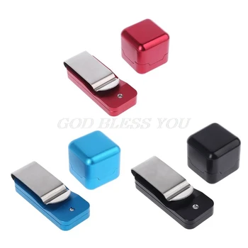

Pro Aluminum Pocket Billiard Chalk Case Box with Fixed Clip Tools Indoor Sports Accessories 3 Colors
