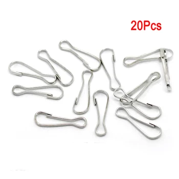 

20Pcs/lot Pet Rat Hammock Clips Metal Hooks Lanyard Cage Accessories Bed Hanger Hooks Stainless Steel Hooks Holder Bed