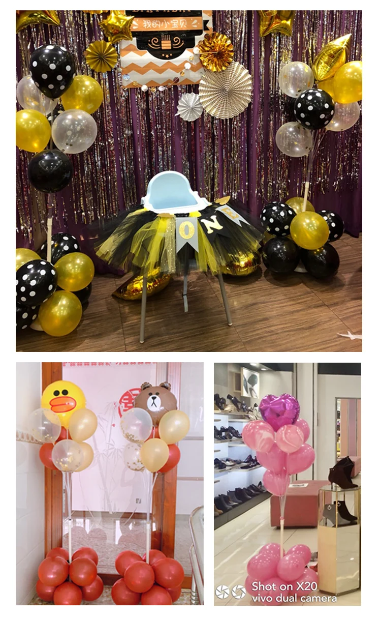 Декоративный шар на день рождения, вечеринка, сцена, креативная сеть, красный, увеличивающий рост шар, украшения на стол, стойка, колонна, Marr