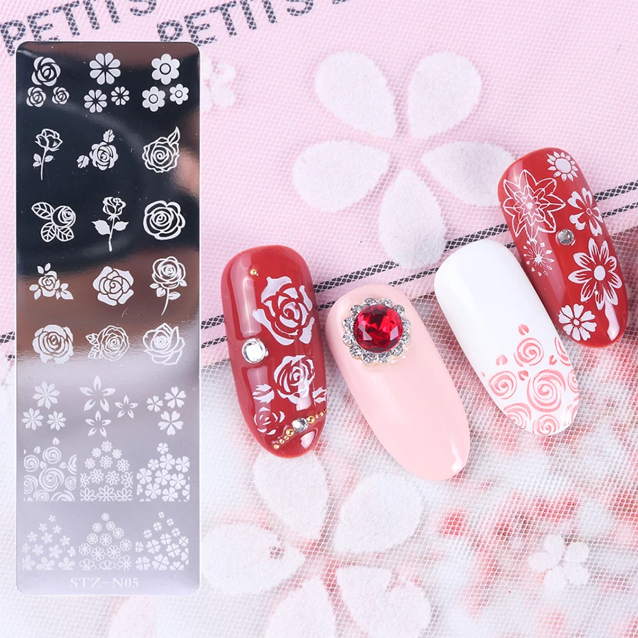 1 компл. Дизайн ногтей штамп пластины лак для ногтей, печать листьев цветок Ловец снов Снежинка Рождество штамп скребок губка JISTZN01-12-2