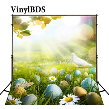 

VinylBDS Photo Background 5x7ft Spring Background Easter Backdrops Huevos De Pascua Backgrounds For Photo Studio Kids