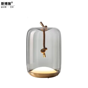 

2019 Northern Europe Concise Glass A Living Room Arts Desk Lamp Bedside Bedroom Study Hotel Model House Desk Lamp
