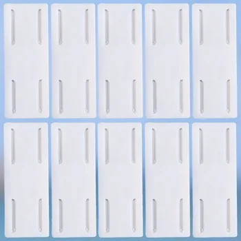 

10PCS ABS Row Socket Retainer Wall Hanging Socket Storage Holder Household Extension Socket Stand Punch Free Socket Fixer Wall m