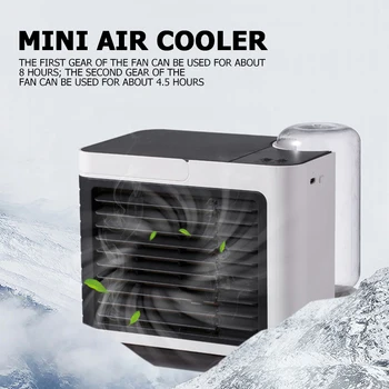 

Mini USB Portable Air Cooler Fan Air Conditioner Desktop Air Cooling Fan Humidifier Purifier for Home Office Bedroom
