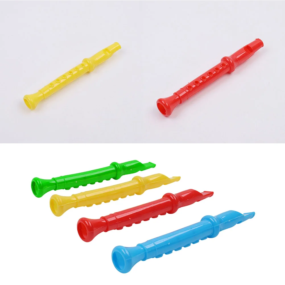 24pcs Whistles Musical Durable Beautiful Colorful Whistles Instrument Sounds Toy for Toddler Party Favors Christmas Gift