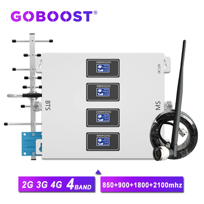 GOBOOST Four band cellular signal booster 4G 850