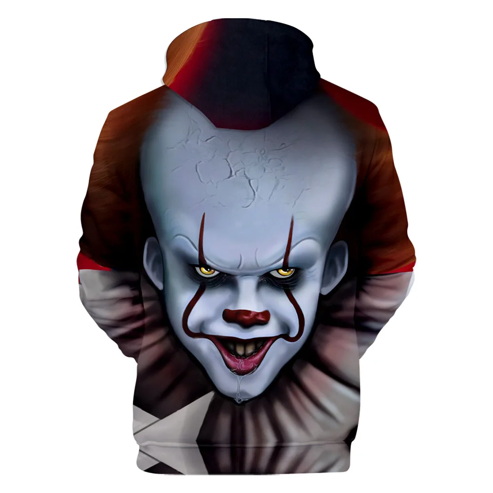 Детский костюм клоуна IT Chapter 2 для мальчиков и девочек маскарадный толстовка с