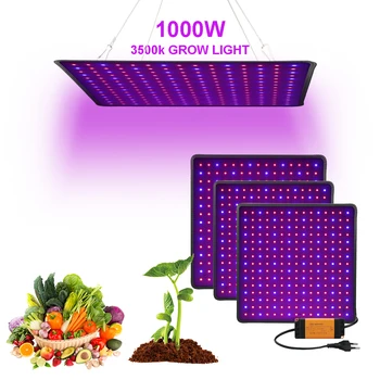 

225 Led Grow Light Panel 1000W Full Spectrum Phyto Lamp For Flowers Lamp For Plants Leds Fitolamp Grow Tent