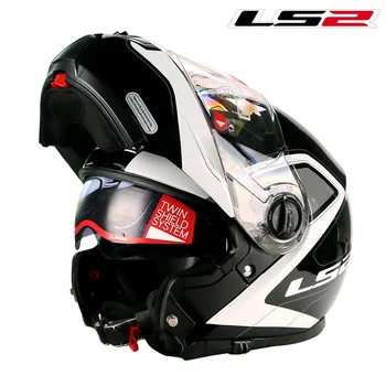 

LS2 FF325 Flip Up Motorcycle Helmet Modular Man Motorbike kask motocyklowy Dual lens Original Racing capacete ls2 casco moto DOT