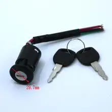 2 шт./лот зажигание электровелосипеда Вкл/Выкл ключ переключатель электровелосипеда литий-ионная батарея корпус замок(тип средней головки