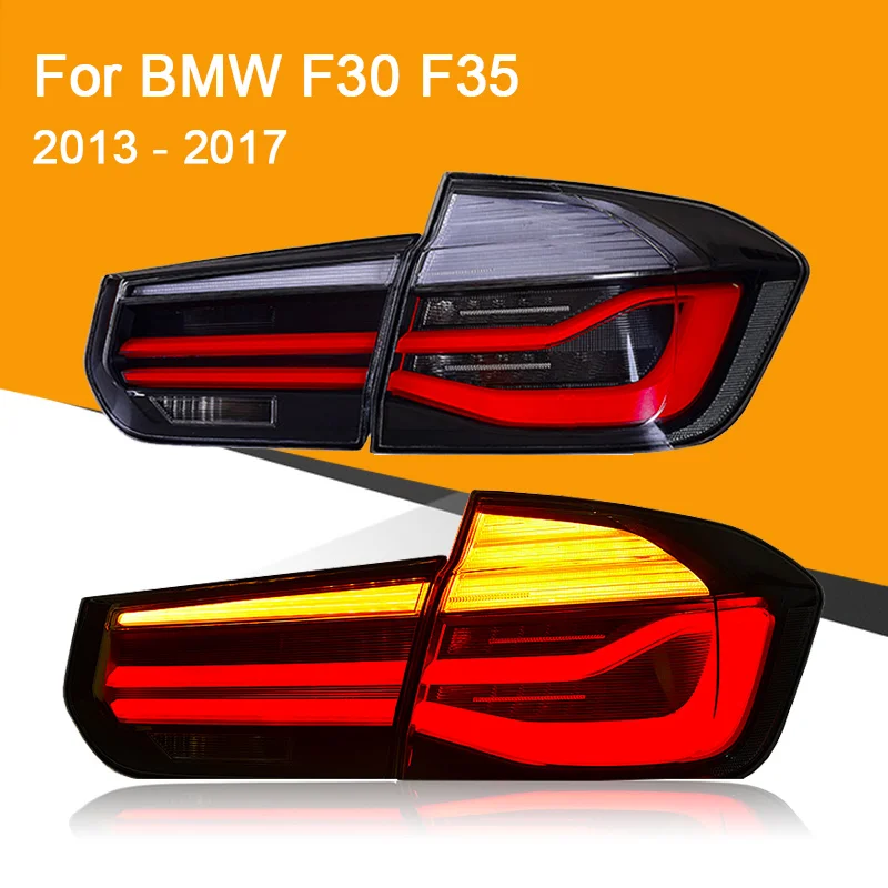 Светодиодный задний фонарь для BMW F30 F35 2013 красный Копченый черный светодиодный фонарь светильник сигнала поворота Стоп-сигнал светильник обратный светильник