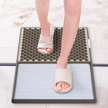 

1pcs Automatic Foot Mat Sanitizing Footbath Mat Water Absorbent Door Pad Disinfecting Floor Mat for Restaurant Home Shop Hotel