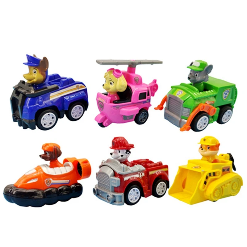 Paw Paterol, набор игрушек, фигурки, милый щенок с инерционным автомобилем, патруль, лапа, Круизер, автобус, спасательная машина, смотровая башня, игрушки для детей