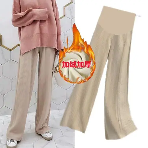 2020 Брюки для беременных женщин брюки осенняя и зимняя одежда Одежда модные