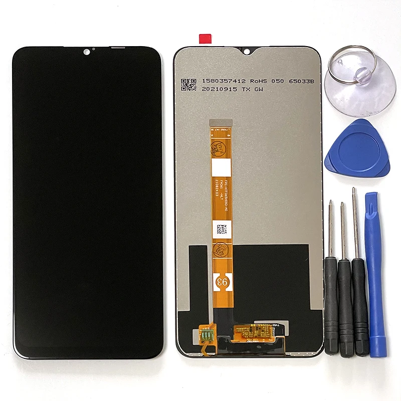 6.5" Original New For Oppo Realme Narzo 10 10A 30A  LCD Display Screen Touch Panel Digitizer For Realme Narzo 20 20A LCD screen for lcd phones galaxy