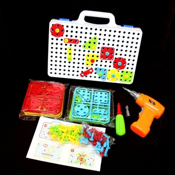 

Plasticn Fitting Combination Screw and Nuts Tool Set Puzzle Box Educational Toys For Boys Gift For Children