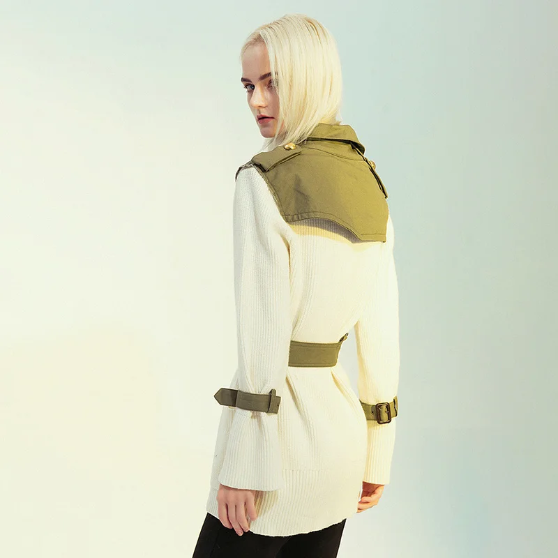 TWOTWINSTYLE Patchwork Hit Color Jacket For Female Lapel Collar Long Sleeve High Waist Sashes Knitted Jackets Womens Fashion 2020 (6).jpg_.webp