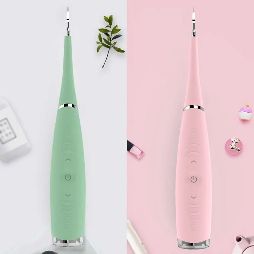 Dental escarificador ultrasónico eléctrico, eliminador de sarro, sarro, blanqueador, recargable por USB, herramienta portátil