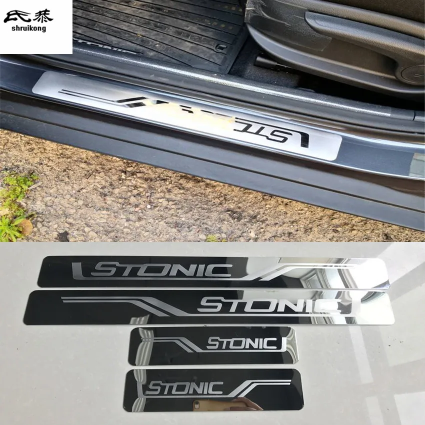 Бесплатная доставка 4 шт./лот автомобильные наклейки для 2017 2018 KIA STONIC ультратонкая
