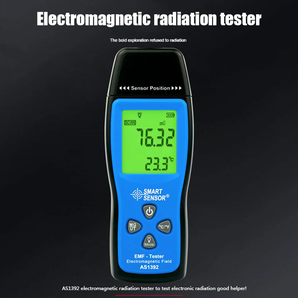 Детектор электромагнитного поля, ручной EMF детектор, цифровой ЖК-дисплей, измеритель радиации, инструмент для тестирования GK99