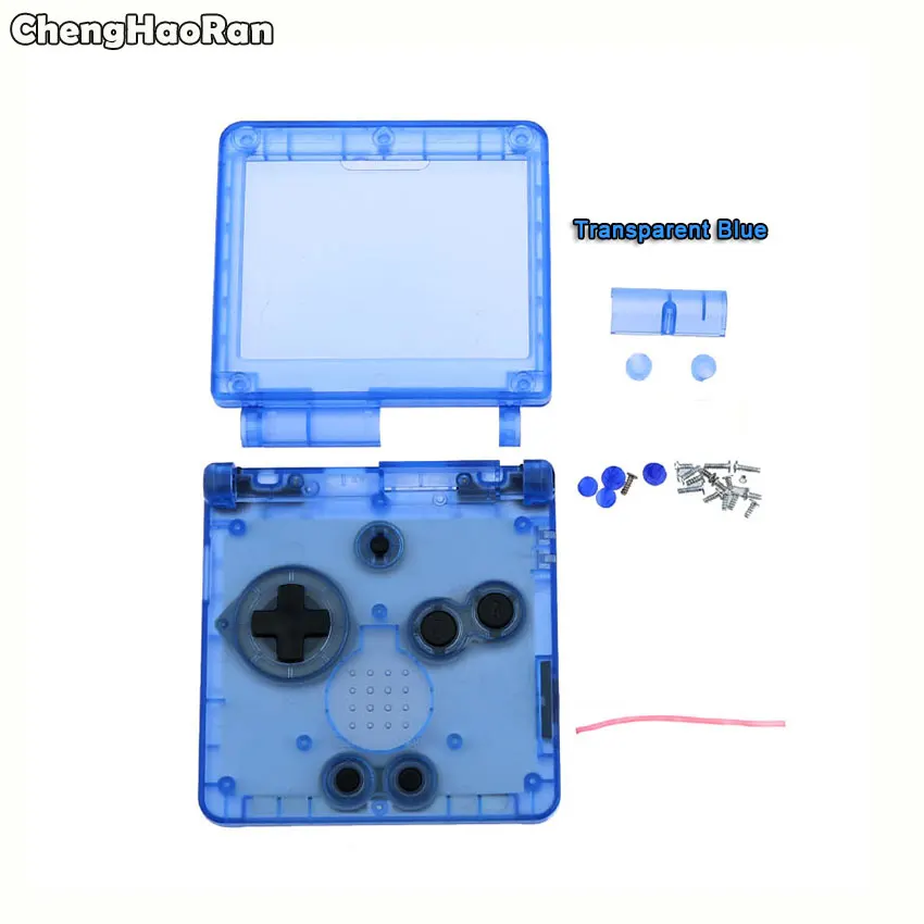 ChengHaoRan для GBA SP прозрачный корпус оболочка Лицевая панель чехол запасные части для nintendo Gameboy Advance SP консоль